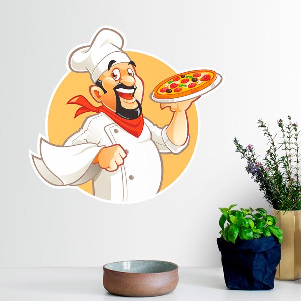Wall Stickers: Pizza Chef