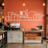 Wall Stickers: Crockery Silhouette 6