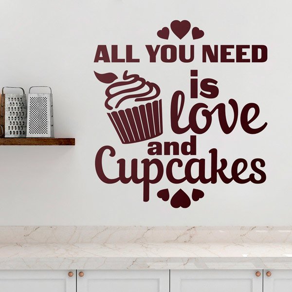 Wall Stickers: Love and Cupcakes