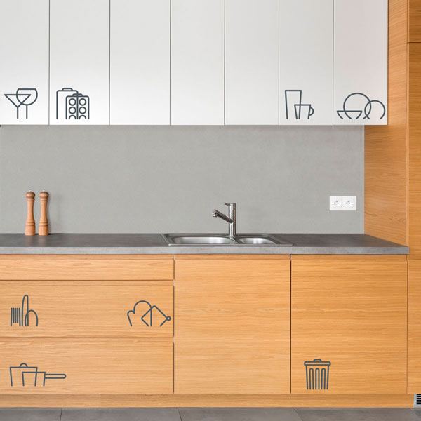 Wall Stickers: Pictograms Kitchen