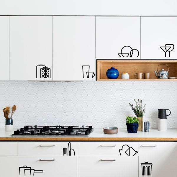 Wall Stickers: Pictograms Kitchen