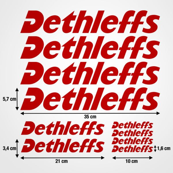 Camper van decals: Set Dethleffs