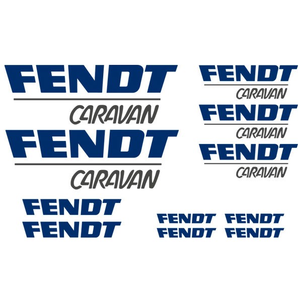 Camper van decals: Kit multicolour Fendt