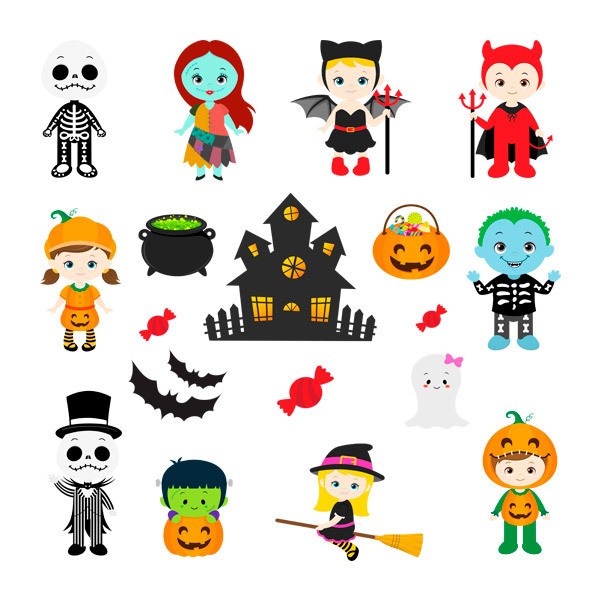 Wall Stickers: Kit Halloween