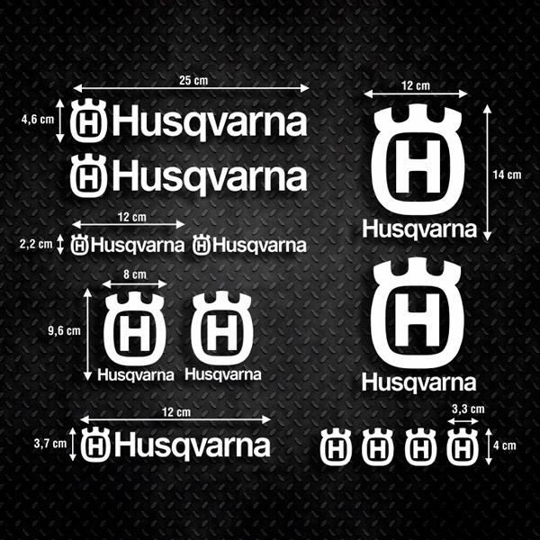Car & Motorbike Stickers: Set Husqvarna 3