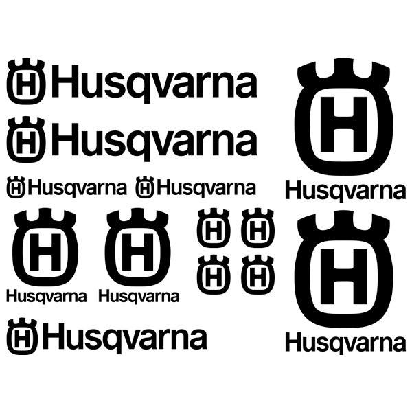 Car & Motorbike Stickers: Set Husqvarna 3