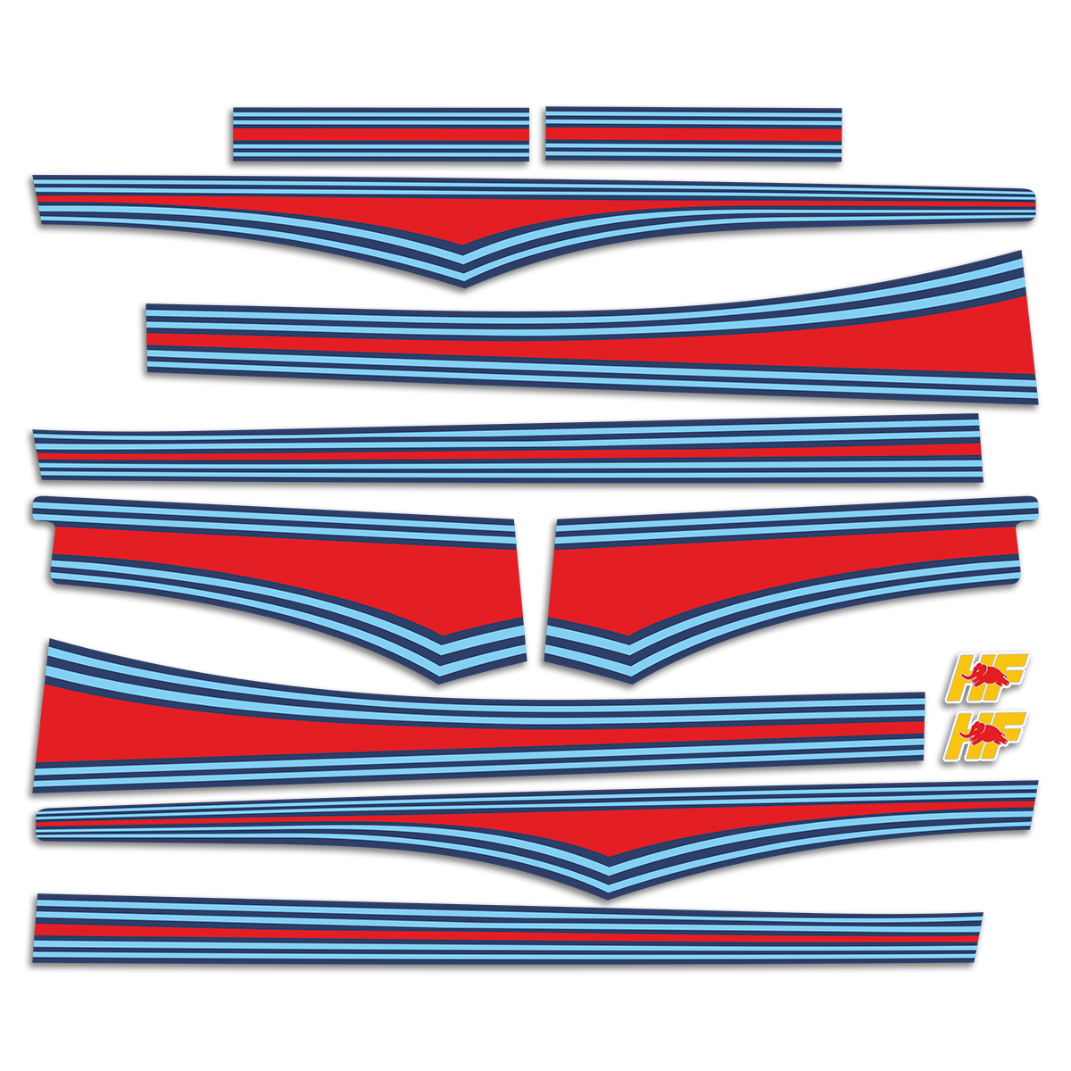 Car & Motorbike Stickers: Lancia Delta Integrale HF Evo 1 Martini Livery Kit