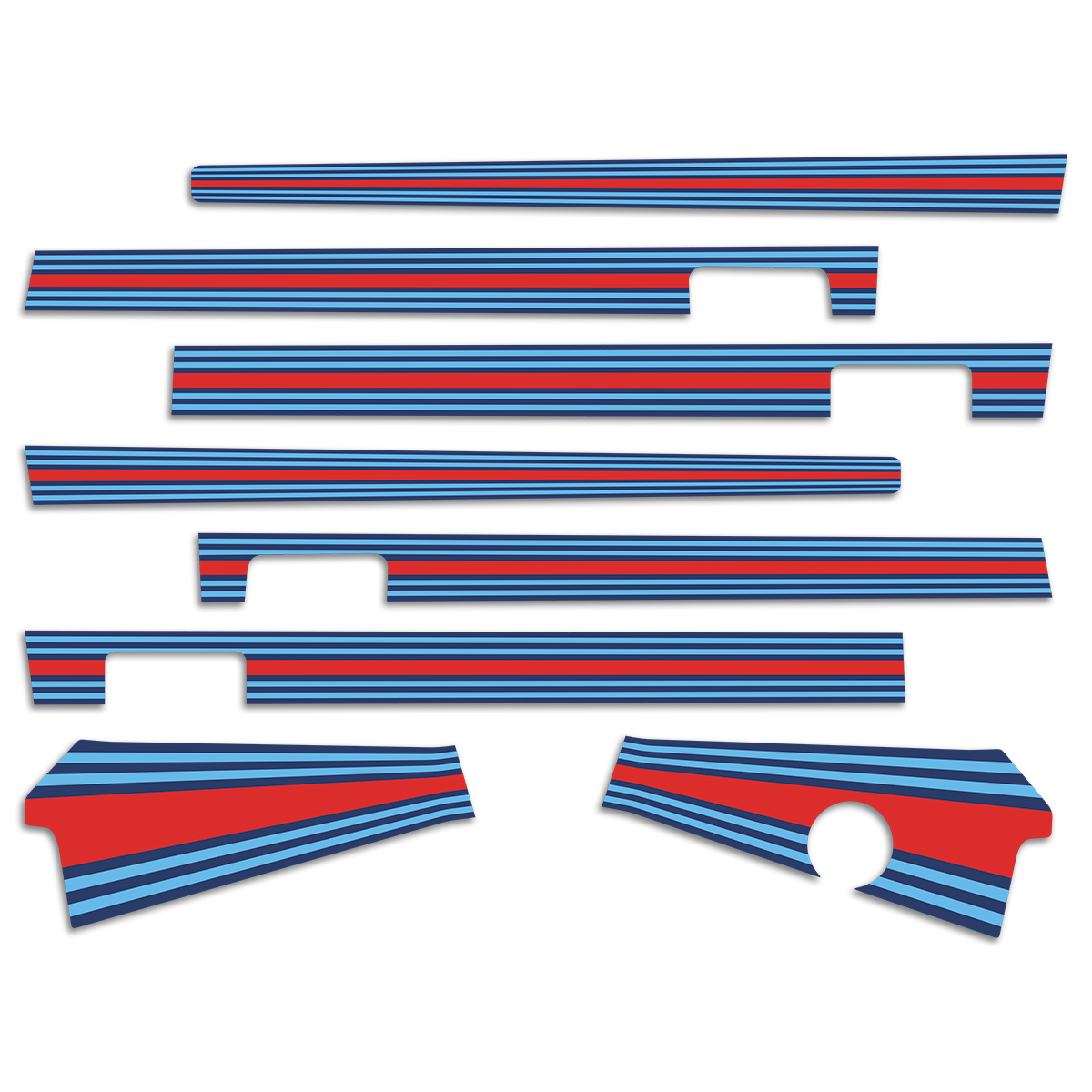 Car & Motorbike Stickers: Lancia Delta Integrale Martini decal kit 2