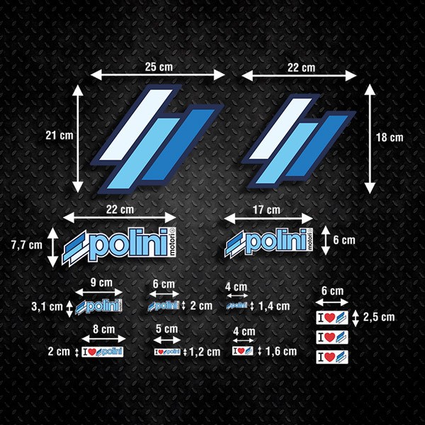 Car & Motorbike Stickers: Polini Racing Kit