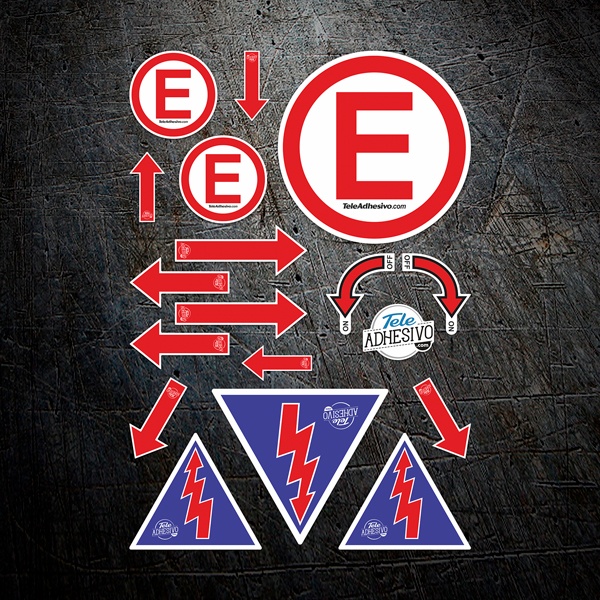 Car & Motorbike Stickers: Rally Vintage Set