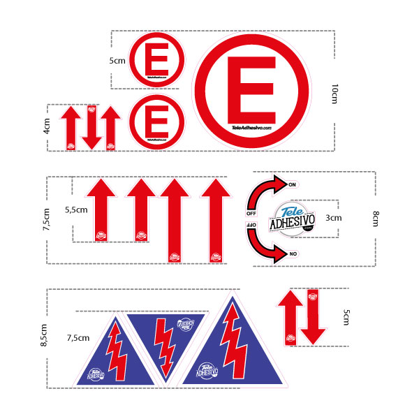 Car & Motorbike Stickers: Rally Safety Sticker Set 