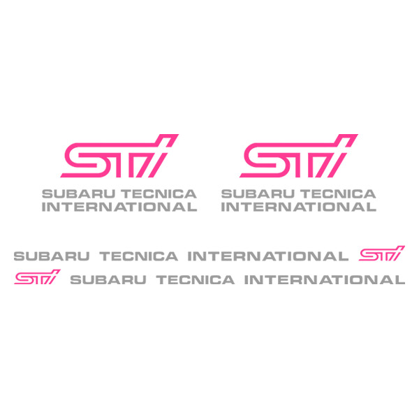 Car & Motorbike Stickers: STI Subaru Tecnica International Kit