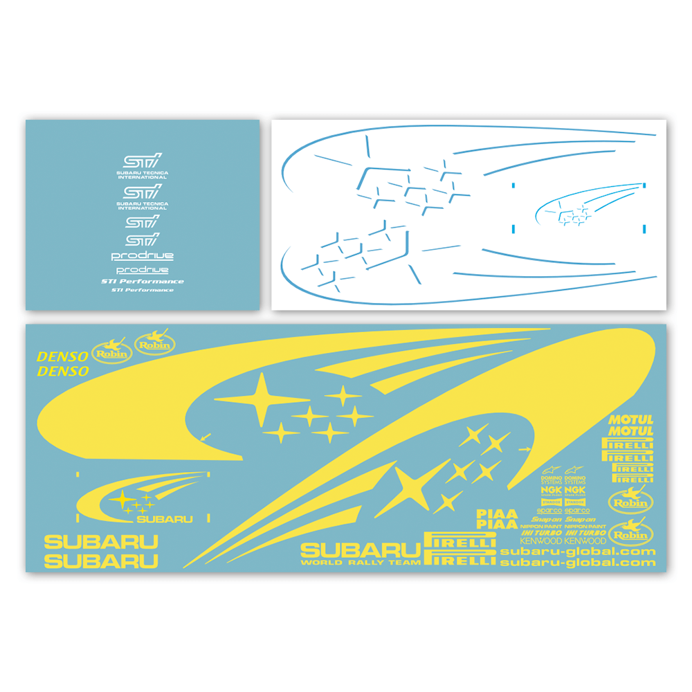 Car & Motorbike Stickers: Classic Subaru Impreza WRC livery