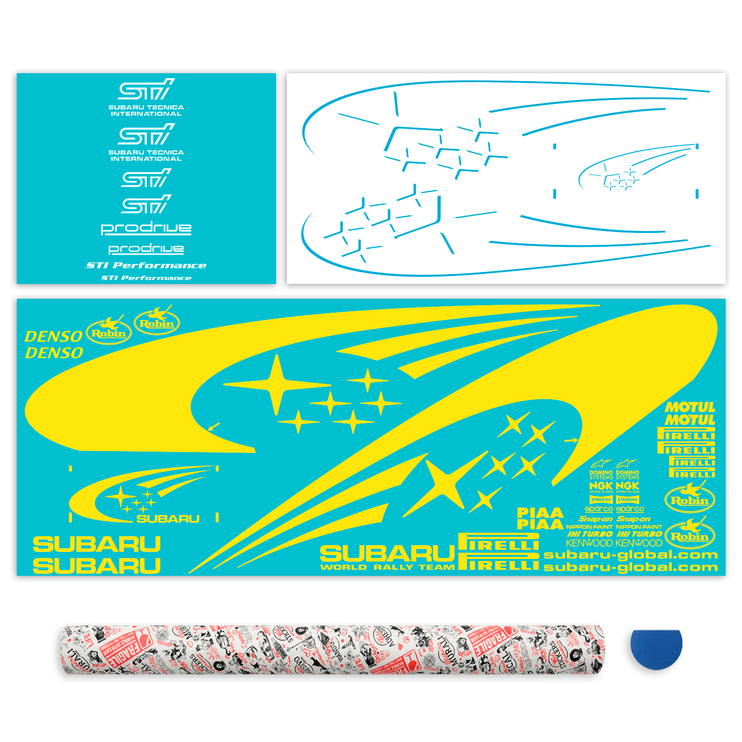 Car & Motorbike Stickers: WRC Rally Decal Kit 2003