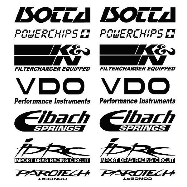 Car & Motorbike Stickers: Kit tuning 07