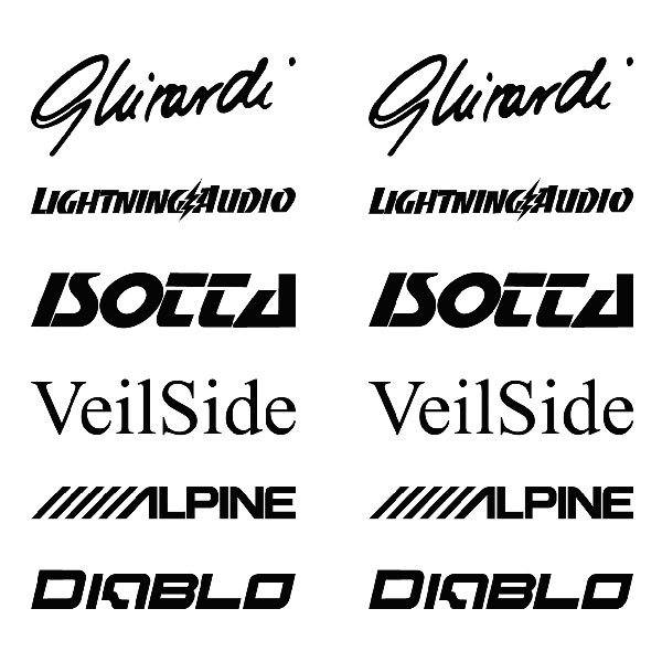 Car & Motorbike Stickers: Kit tuning 16