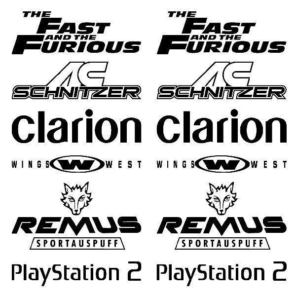 Car & Motorbike Stickers: Tuning Logos and Gamer Culture Kit