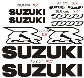 Car & Motorbike Stickers: GSXR 1000 2002