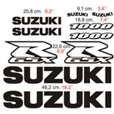 Car & Motorbike Stickers: GSXR 1000 2002 with Logos and Letters 2
