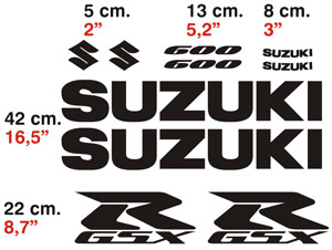 Car & Motorbike Stickers: GSXR 600 2004