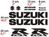 Car & Motorbike Stickers: Suzuki GSXR 600 2