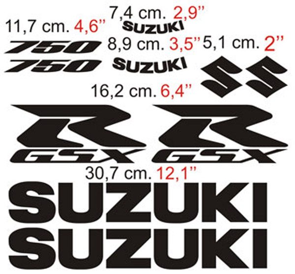 Car & Motorbike Stickers: GSXR 750 2006