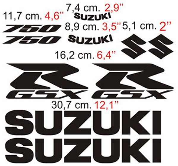 Car & Motorbike Stickers: of Suzuki GSXR 750 2006