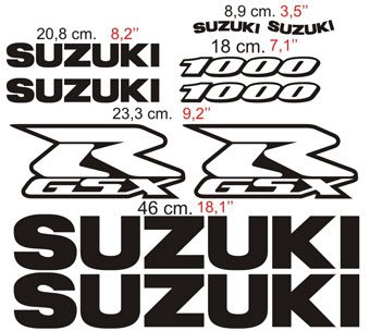 Car & Motorbike Stickers: GSX-R1000