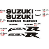 Car & Motorbike Stickers: Suzuki GSX R 750 2