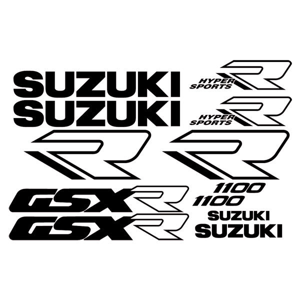 Car & Motorbike Stickers: GSX R 1100 Hyper sports 1989