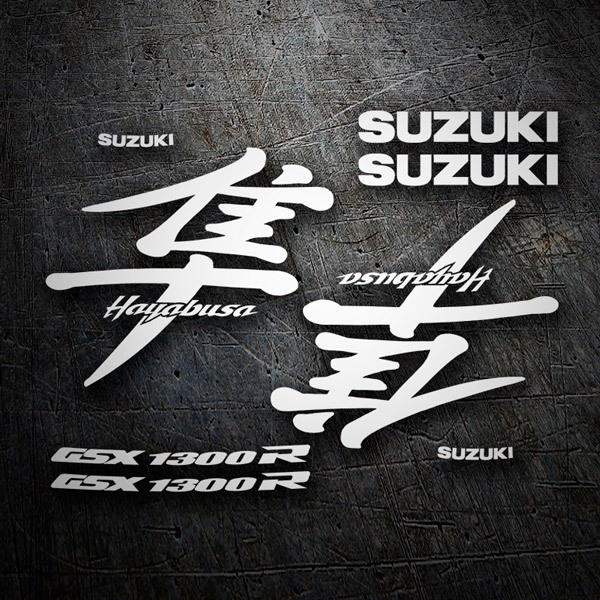 Car & Motorbike Stickers: Hayabusa 1999-00 logo set 0