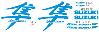 Car & Motorbike Stickers: Hayabusa 1999-00 logo set