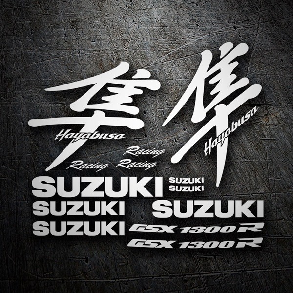 Car & Motorbike Stickers: GSX 1300R Hayabusa in Various Sizes