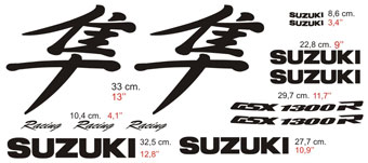 Car & Motorbike Stickers: GSX 1300R Hayabusa 1999 with Japanese Letters