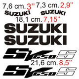 Car & Motorbike Stickers: SV 650 2003 2