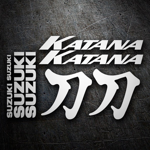 Car & Motorbike Stickers: Suzuki Katana with Japanese letter