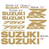 Car & Motorbike Stickers: GSX R750 1996 with Typographic Variations 2
