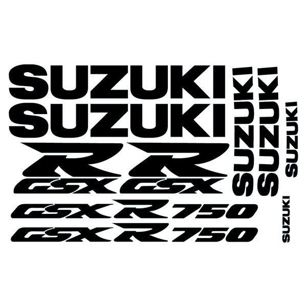 Car & Motorbike Stickers: GSXR 750 1996 with Logos in Different Sizes