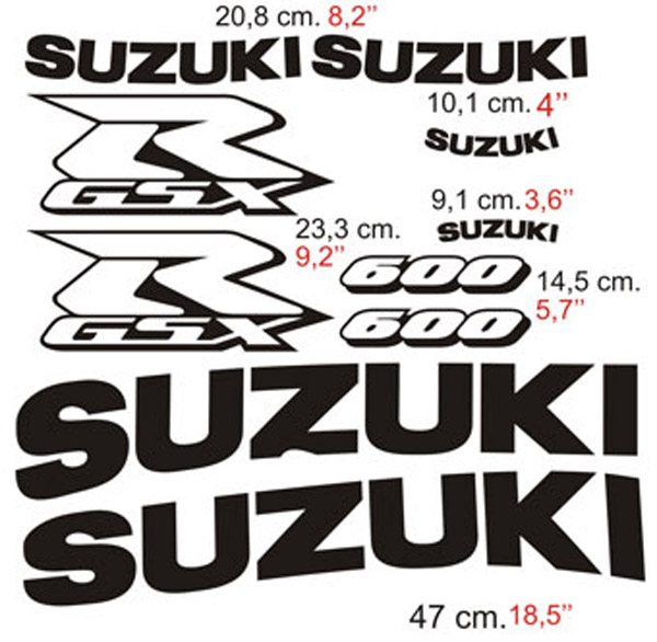 Car & Motorbike Stickers: GSXR 600 2003