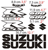 Car & Motorbike Stickers: GSXR 600 2