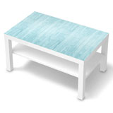 Wall Stickers: Sticker Ikea Lack Table Blue Wood 3