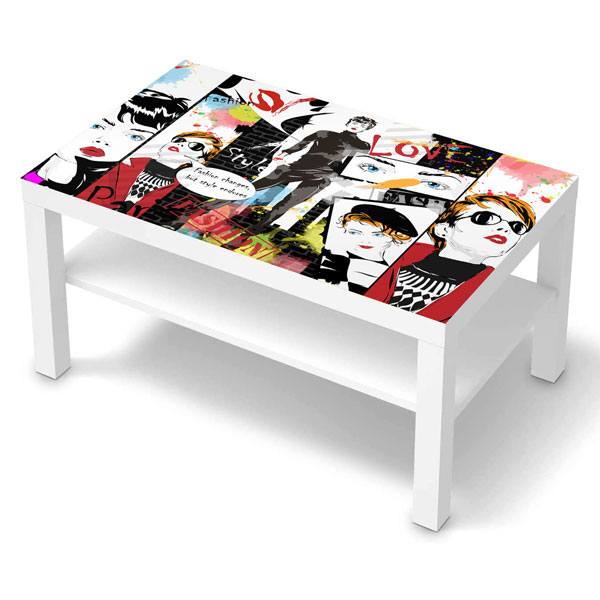 Wall Stickers: Sticker Ikea Lack Table Fashion Style