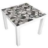 Wall Stickers: Sticker Ikea Lack Table Gray Tiles 3