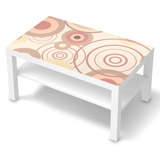 Wall Stickers: Sticker Ikea Lack Table Cream Coloured Circles 3