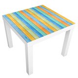 Wall Stickers: Sticker Ikea Lack Table Coloured Wood 3