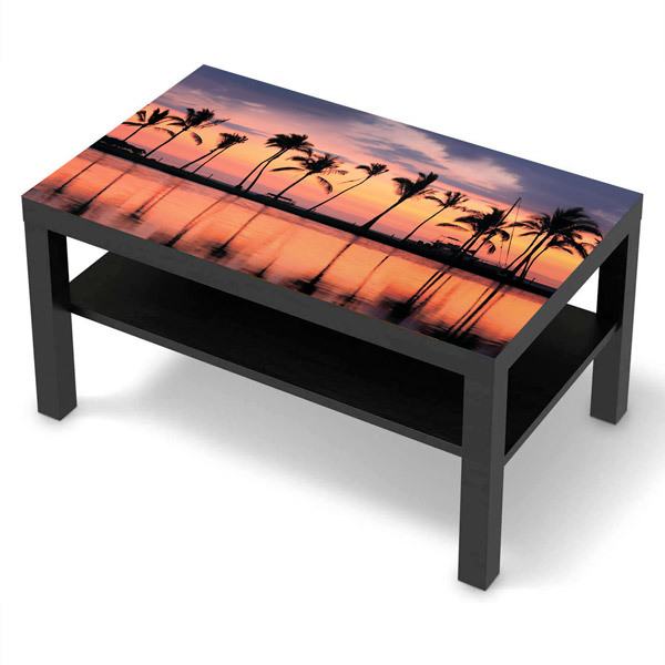 Wall Stickers: Sticker Ikea Lack Table Palms at sunset