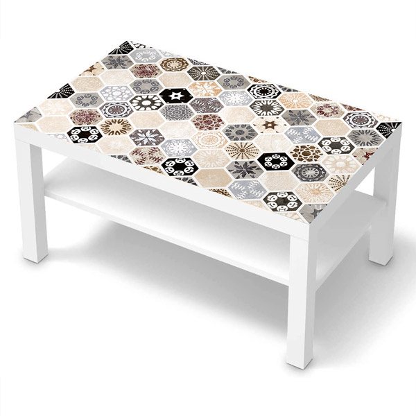 Wall Stickers: Sticker Ikea Lack Table Decorative Tiles