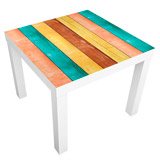 Wall Stickers: Sticker Ikea Lack Table Pastel Coloured Woods 3