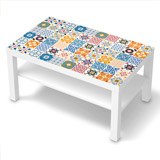 Wall Stickers: Sticker Ikea Lack Table Ornamental Tiles 3