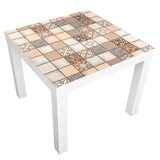 Wall Stickers: Sticker Ikea Lack Table Creamy Squares 3